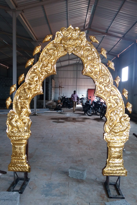 Brass Prabhavali or Prabhawal in South Indian Art